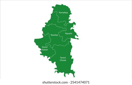 Sheohardistrict Tehsil map ,Sheohar District, Bihar State, Republic of India, Government of Bihar, Indian territory, Eastern India, politics, village, tourism