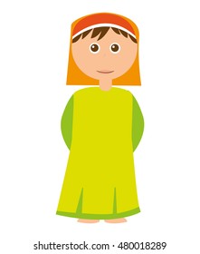 shepherb cute manger character vector illustration design