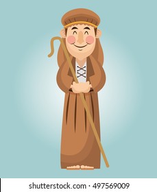 Shepherd cartoon design 
