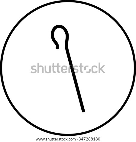 shepherd crook symbol