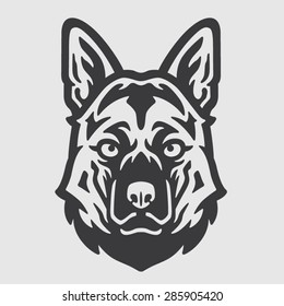 Shepherd Head Logo Mascot Emblem