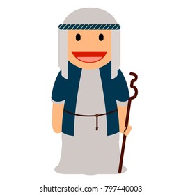 Shepherd icon isolated on white background, Vector illustration