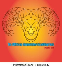 shepherd sheep logo abstract art 