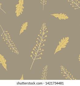Shepherd's purse plants and leaves drawn on natural background
Seamless repeatable pattern
designed for textile design, decor wallpapers, etc