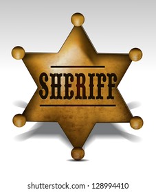 Sheriff Badge eps10