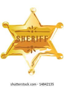 Sheriff Badge Gold