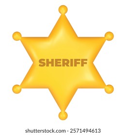 Sheriff badge symbol representing law enforcement authority