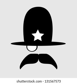 sheriff with bushy mustache