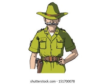 Sheriff card for mafia deck