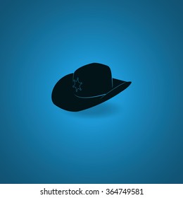 Sheriff hat icon. 