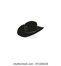 Sheriff hat icon. 