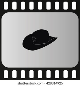 Sheriff hat icon. 