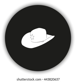 Sheriff hat icon. 