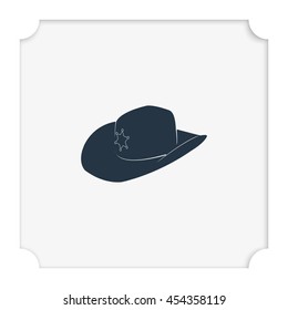 Sheriff hat icon. 