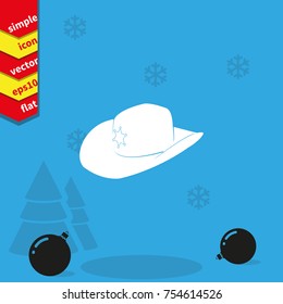 Sheriff hat icon. 