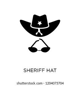 Sheriff Hat icon. Sheriff Hat symbol design from Desert collection. Simple element vector illustration on white background.
