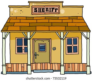 Sheriff house western style.