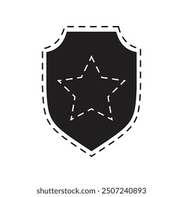 Sheriff icon, Sheriff Badge icon. Simple element from police collection eps 10.