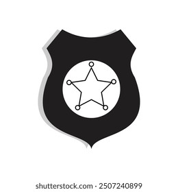 Sheriff icon, Sheriff Badge icon. Simple element from police collection eps 10.