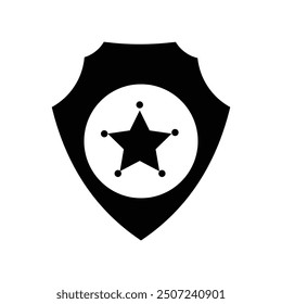 Sheriff icon, Sheriff Badge icon. Simple element from police collection eps 10.