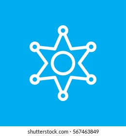 sheriff icon illustration isolated vector sign symbol