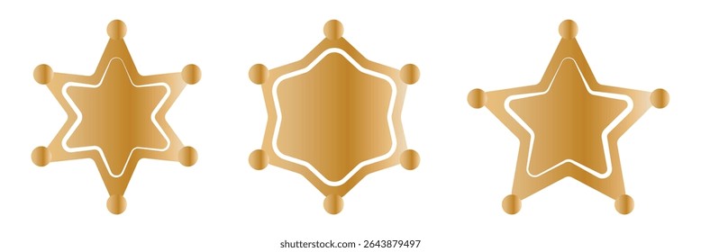 ícone do xerife. Simples preenchido xerife ícone vetor. Sobre fundo branco.
