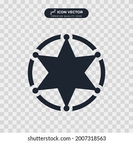 sheriff icon symbol template for graphic and web design collection logo vector illustration