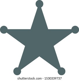 Sheriff icon. Sheriff symbol. Vector illustration