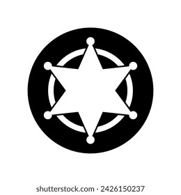 Sheriff icon vector. Police illustration sign. law symbol. svg