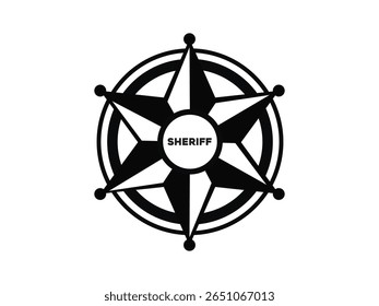 sheriff logo simple minimalist sheriff icon