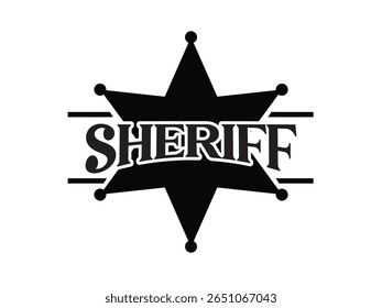 sheriff logo simple minimalist sheriff icon