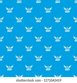 Sheriff pattern vector seamless blue repeat for any use