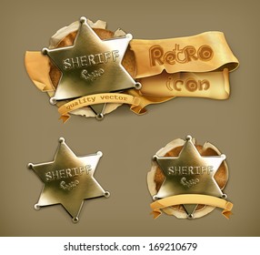 Sheriff, retro icon