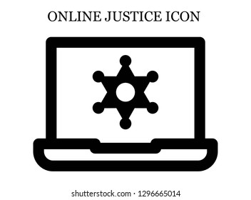 Sheriff search icon. Editable Sheriff search icon for web or mobile.