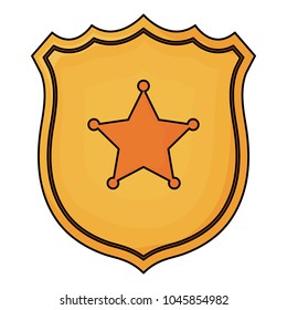 Sheriff shield icon