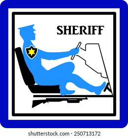 Sheriff, sign or icon