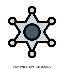 Sheriff Star Badge
