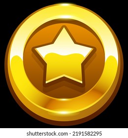 Sheriff Star Badge Vector Illustration