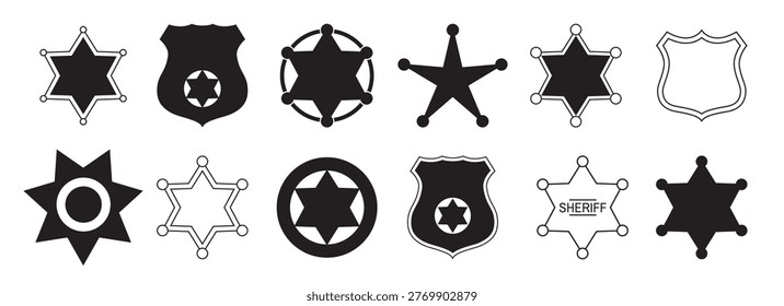 sheriff star sheriff star bundle sheriff badge sheriff badge 
