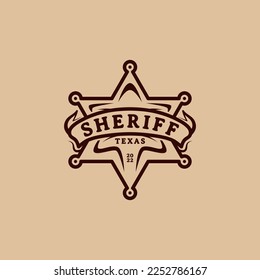 sheriff star emblem badge logo design