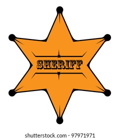 Sheriff star vector