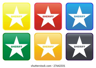 Sheriff star web button