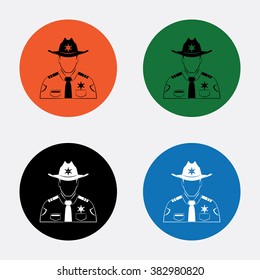 Sheriff Vector icon