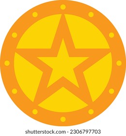 Sheriff Vektorsymbol. Kann für Druck-, Mobil- und Web-Anwendungen verwendet werden.