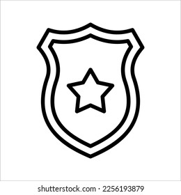 police badge outline clip art
