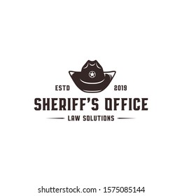 Sheriff's office vector logo template