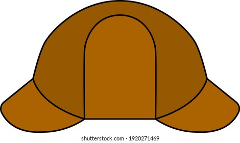 Sherlock Hat Icon. Editable Outline With Color Fill Design. Vector Illustration.