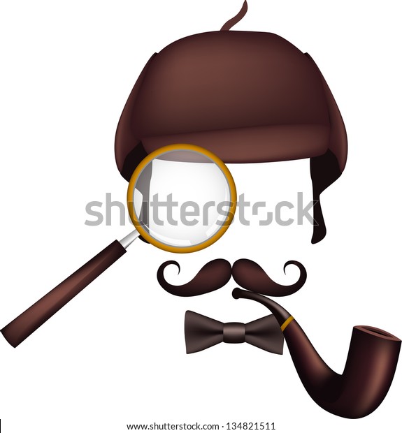 Sherlock Holmes Detective Inventory Stock Vector Royalty Free