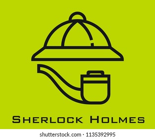 Sherlock holmes icon signs