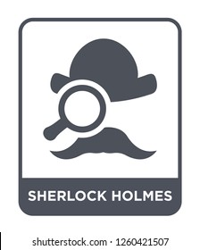 sherlock holmes icon vector on white background, sherlock holmes trendy filled icons from Education collection, sherlock holmes simple element illustration